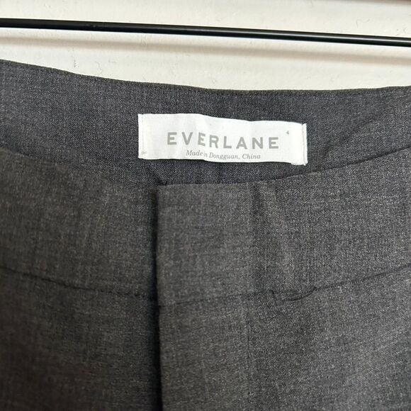 Everlane Women's The Slim Wool Trouser - Charcoal Gray - Picture 7 of 9